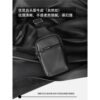 First layer cowhide chest bag men's mini crossbody bag