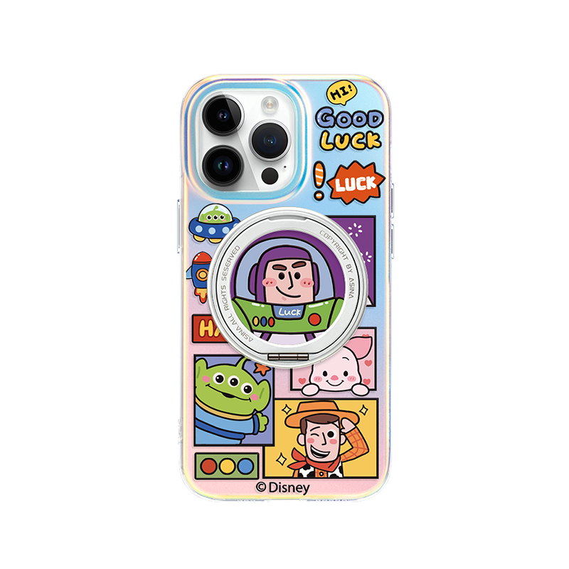 MASFEIL × 巴斯光年联名适用苹果15Promax手机壳新款16Pro磁吸带支架iPhone16保护套支点14全包防摔13女Lo5