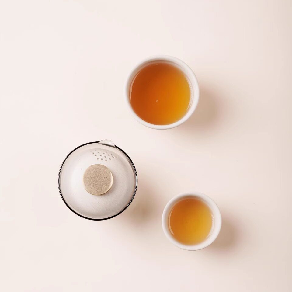 A new style purple sand travel tea set