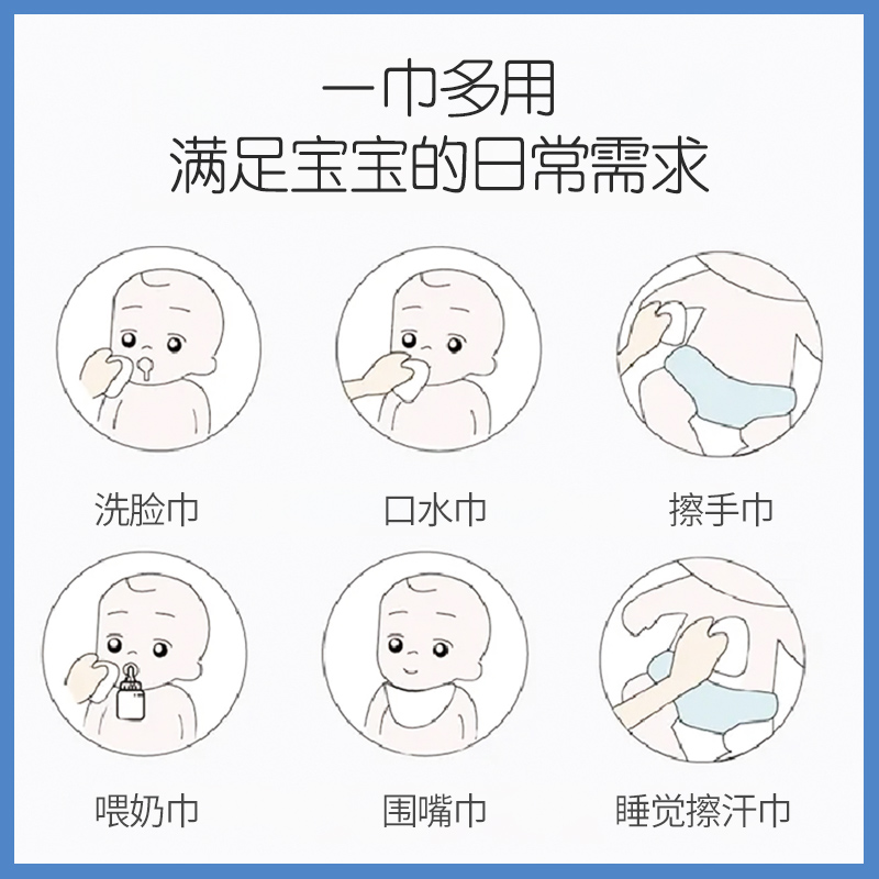 皇家婴童一次性抽取式纯棉柔擦面巾婴儿宝宝新生儿干湿两用洗脸巾