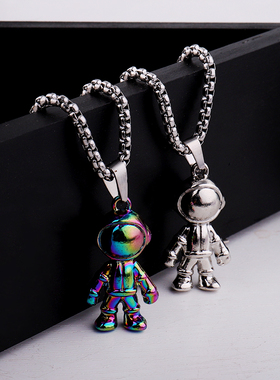 宇航员项链ins吊坠情侣