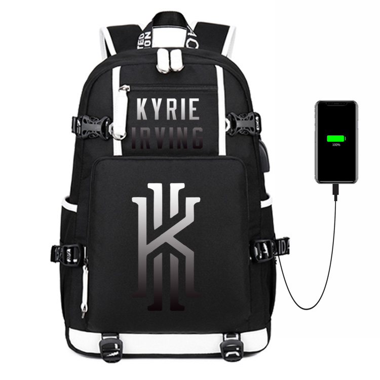 NBA球星欧文书包篮球双肩包初中生小学生儿童背包大容量双肩包男