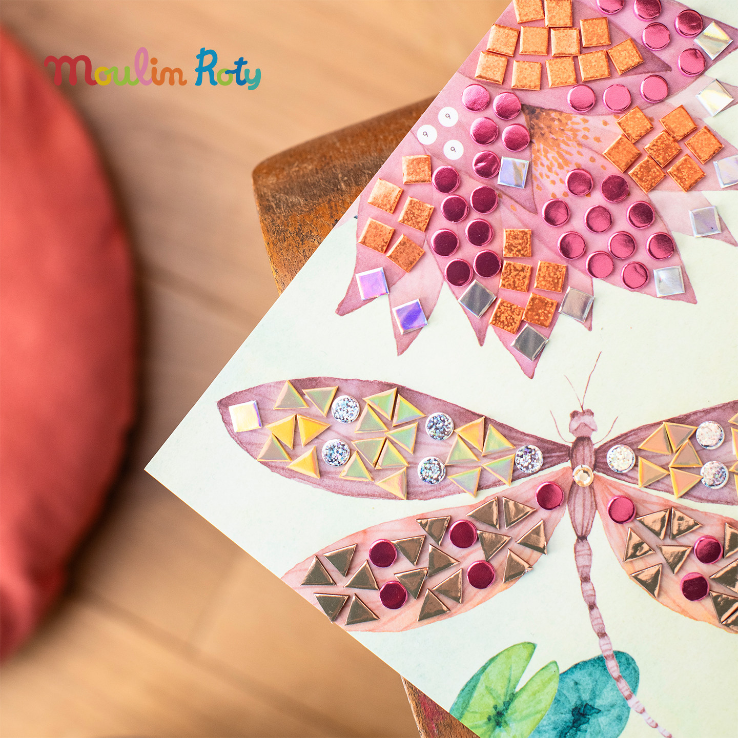 法国moulinroty茉兰若缇花朵女孩艺术刮刮卡刮画儿童专注力玩具3+,淘宝优惠券,粉丝福利购,淘宝优惠卷