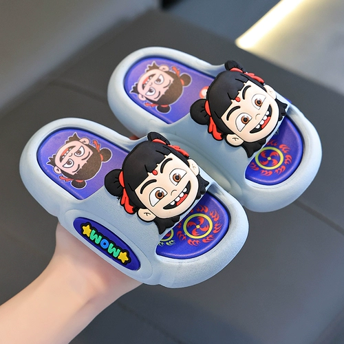 Летние мультяшные детские нескользящие тапочки подходит для мужчин и женщин, семейный стиль