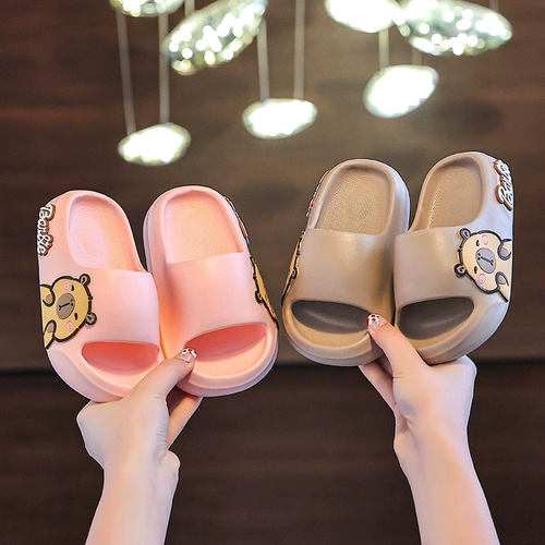 Детские летние нескользящие тапочки для мальчиков на платформе, мягкая подошва, подходит для подростков