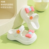 Летние тапочки, нескользящие милые детские сандалии для принцессы, подходит для подростков