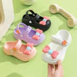 Летние тапочки, нескользящие милые детские сандалии для принцессы, подходит для подростков