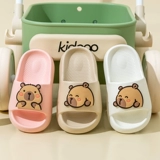 Детские летние тапочки, мультяшные нескользящие слайдеры для мальчиков, мягкая подошва