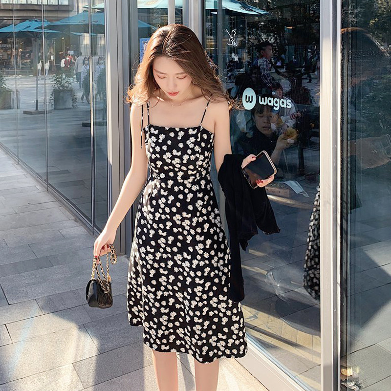 法式小雏菊连衣裙两件套洋气2020 姊衫时尚套装