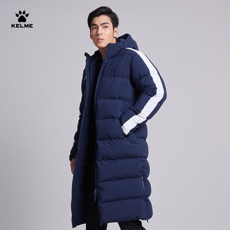 KELME卡尔美运动棉衣男冬长款大衣棉袄足球过膝棉服训练保暖外套,淘宝优惠券,粉丝福利购,淘宝优惠卷