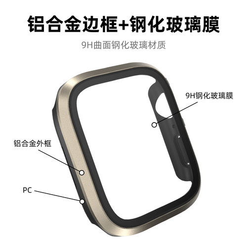 美国switcheasy适用2025苹果Apple Watch Series11高清手表壳膜一体ultra3/2防摔iwatch10/9保护套41/45/49mm - 图1