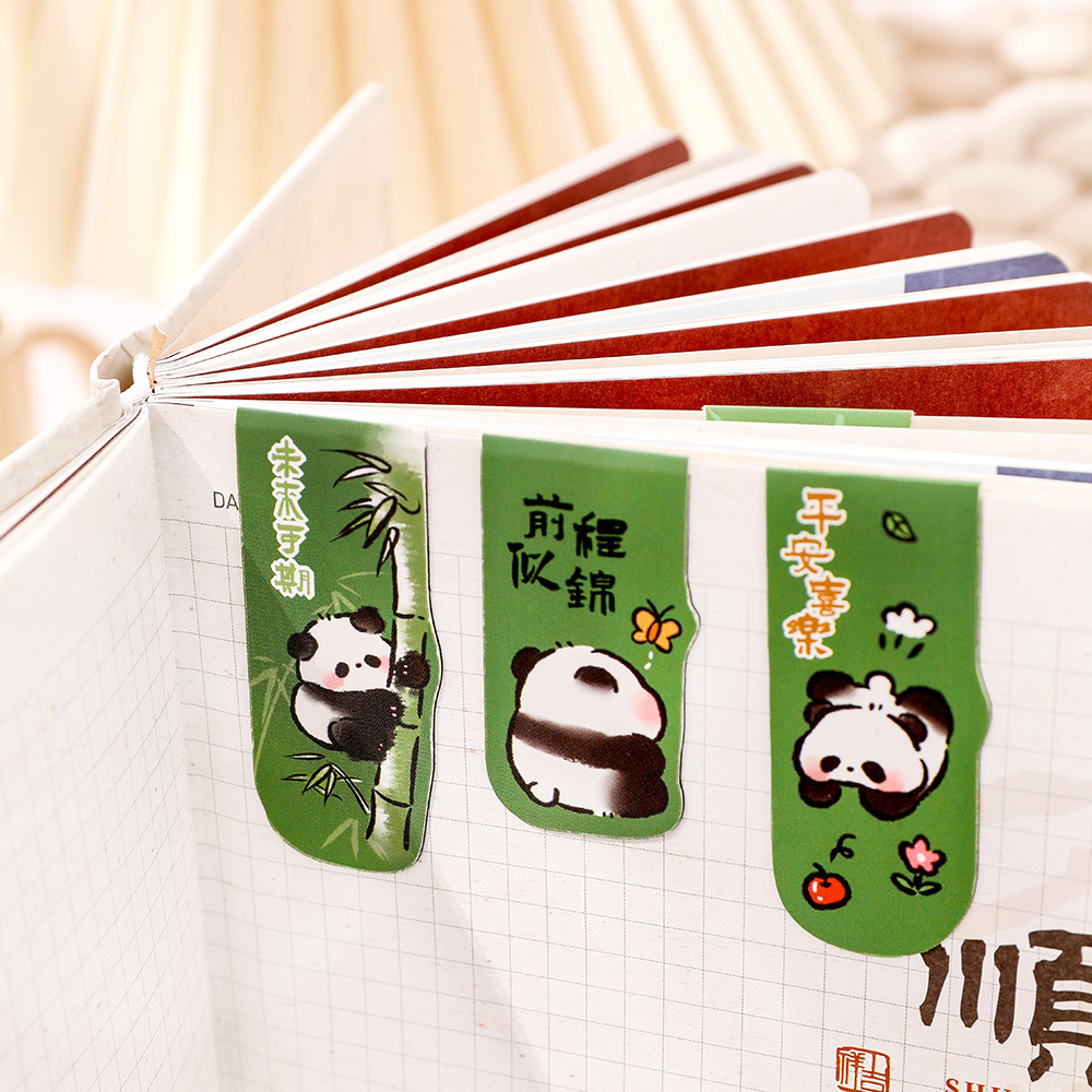 创意熊猫磁性书签学生励志文具奖品奖励全班小礼品初高中实用礼物 - 图1