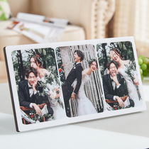 Wedding photos Creative photo photo frame Custom washing photo made into photo frame Pendulum Table Puzzle Nine Palace Gg Crystal Swing Table