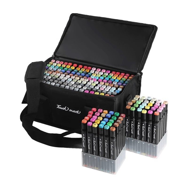Touchmark马克笔168色套装油性双头小学生儿童正版美术生专用动漫60色80色漫画水彩笔彩色48色24色100色全套