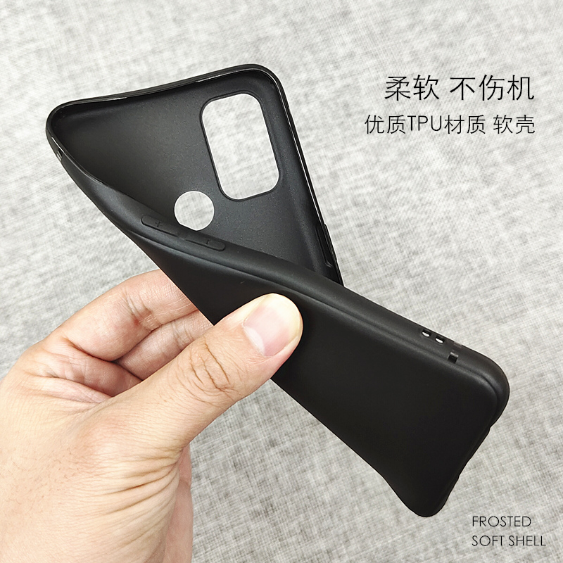 适用oppo A32手机壳磨砂PDVM00保护套男女oppo A35半透明软壳超薄防指纹PEFM00后壳潮牌全包散热黑硅胶防摔套-图0