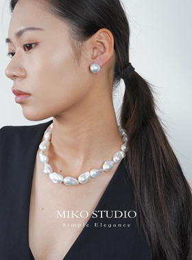 珍珠项链颈链米扣miko