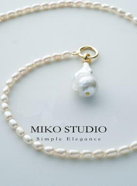 miko新款银饰巴洛克多可拆卸全新