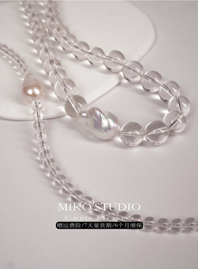 白水晶项链miko轻奢珠宝
