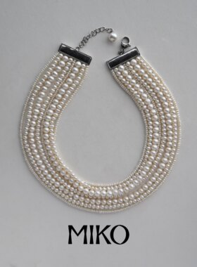 淡水珍珠项链时尚轻奢年会晚宴