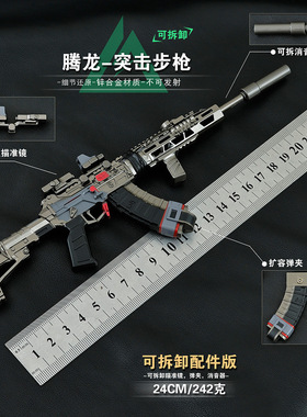 三角洲游戏周边武器模型腾龙突击步枪24CM组装拆卸版玩具枪枪械