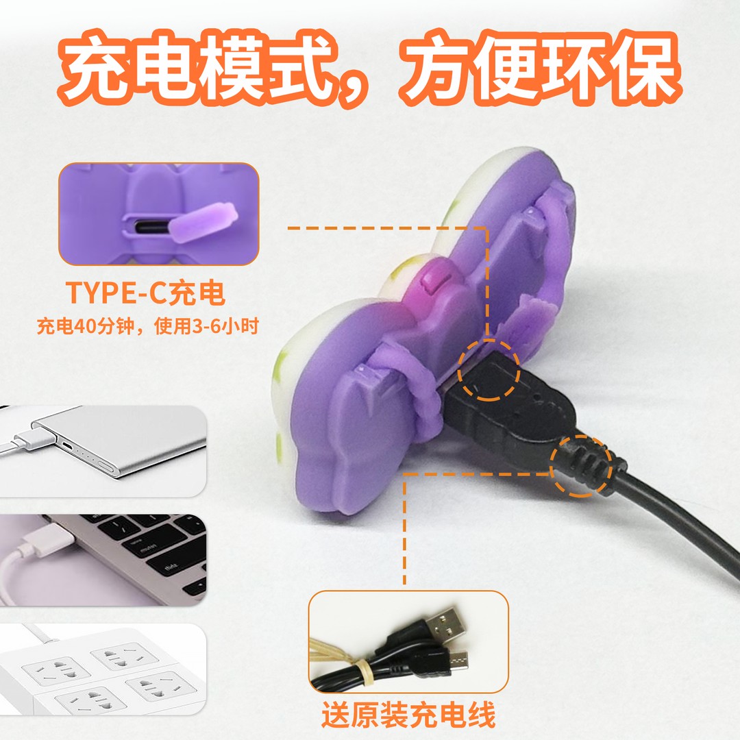 laroo莱诺狗狗夜行灯小狗项圈防丢牌夜间遛狗发光灯宠物遛狗夜灯 - 图3