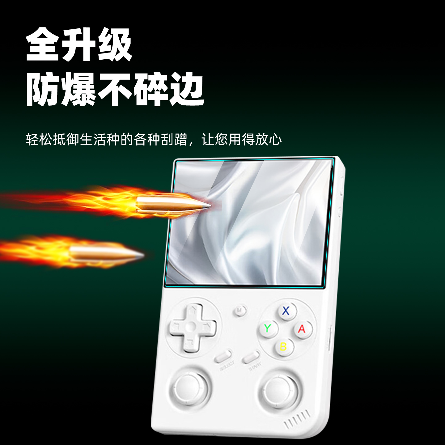 适用于安伯尼克RG 35XXPro掌机钢化膜ANBERNIC RG35XXPro游戏机屏幕保护膜开源掌机贴膜3.5寸街机贴膜 - 图3