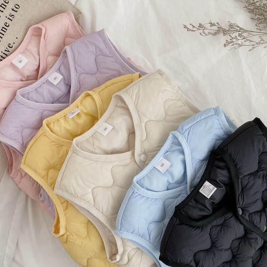 木木屋儿童马甲男童宝宝秋冬季保暖背心坎肩女童内外穿内胆