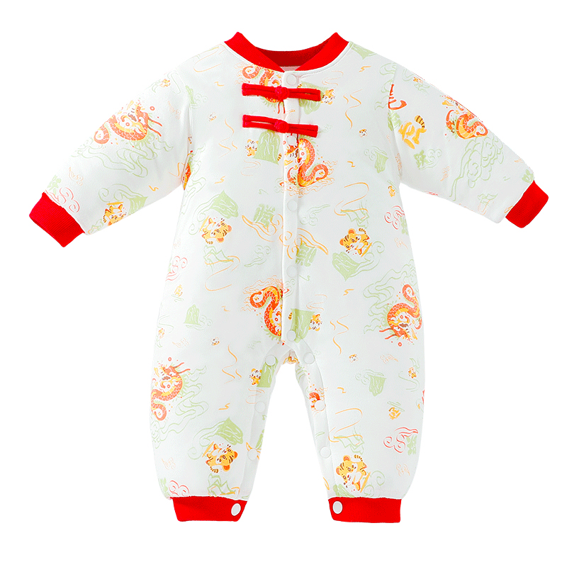 木木屋婴儿夹棉连体衣