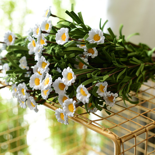 追忆 田园家居饰品 雏菊仿真花套装假花手工写意干花客厅摆设装饰 - 图0