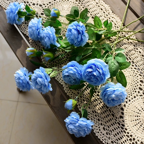 Реалистичный комплект, декоративные цветы для гостиной, европейский стиль, домашний декор