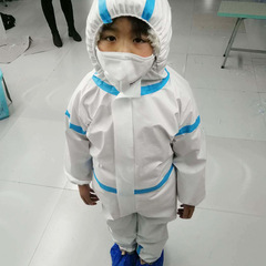 Loose, medium and long, Unisex, student's one-piece, children's aircraft helmet, isolation suit