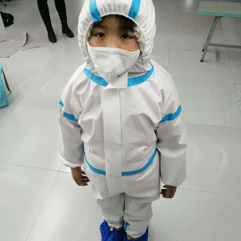 Loose, medium and long, Unisex, student's one-piece, children's aircraft helmet, isolation suit
