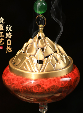 2025新款艺术流苏香炉装饰摆件