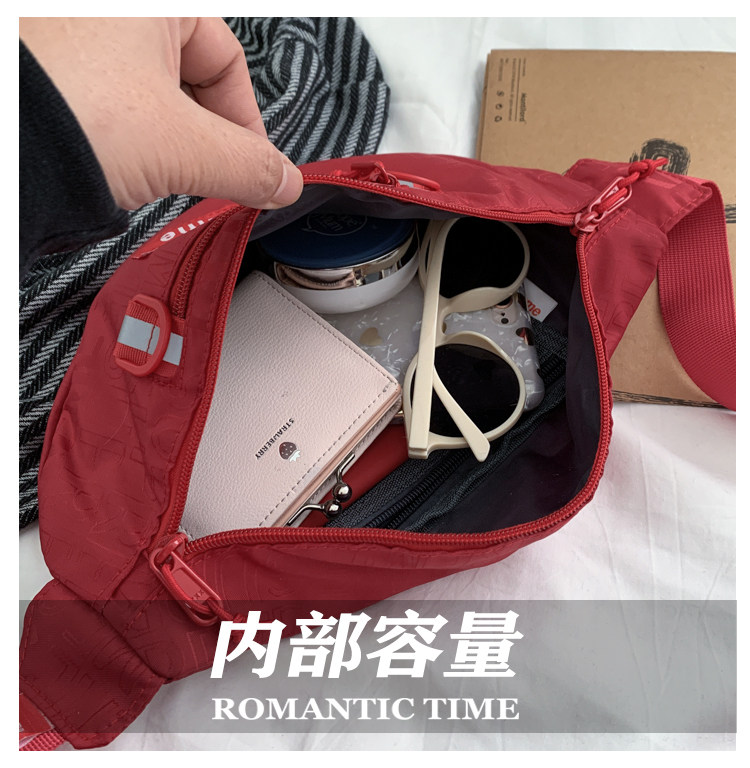 潮superme男女胸包骑行健身斜挎包 成曼胸包