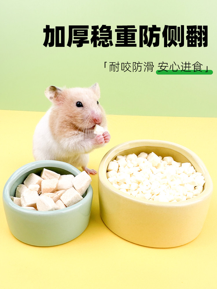 仓鼠食盆饭碗小仓鼠吃饭的碗金丝熊食盒喂食器陶瓷粮食碗生活用品,淘宝优惠券,粉丝福利购,淘宝优惠卷