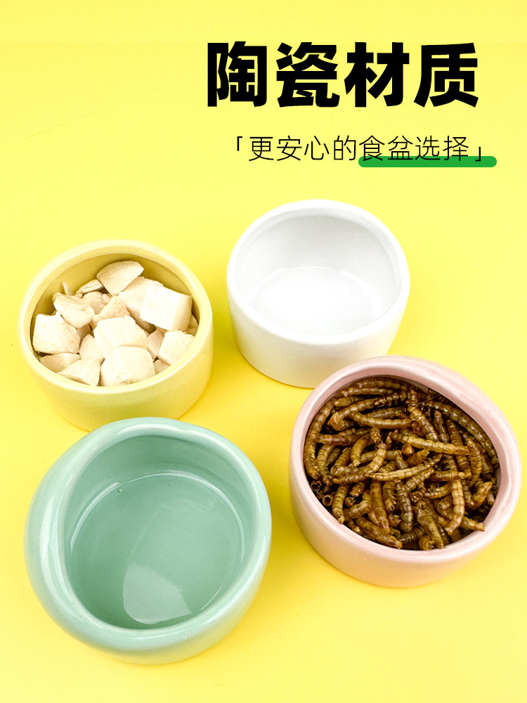 仓鼠食盆饭碗小仓鼠吃饭的碗金丝熊食盒喂食器陶瓷粮食碗生活用品,淘宝优惠券,粉丝福利购,淘宝优惠卷