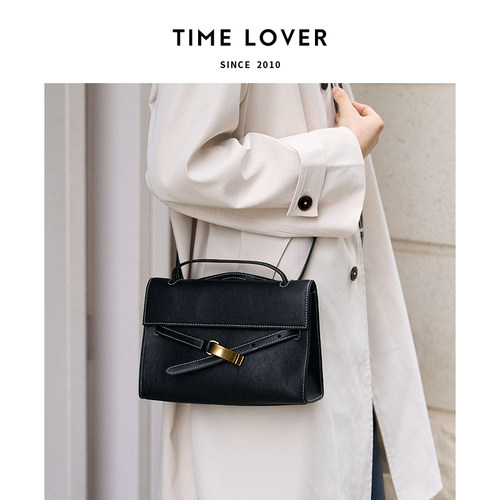 Timelover步履轻盈流浪包女士轻奢单肩斜挎包新款大容量通勤轻便 - 图2