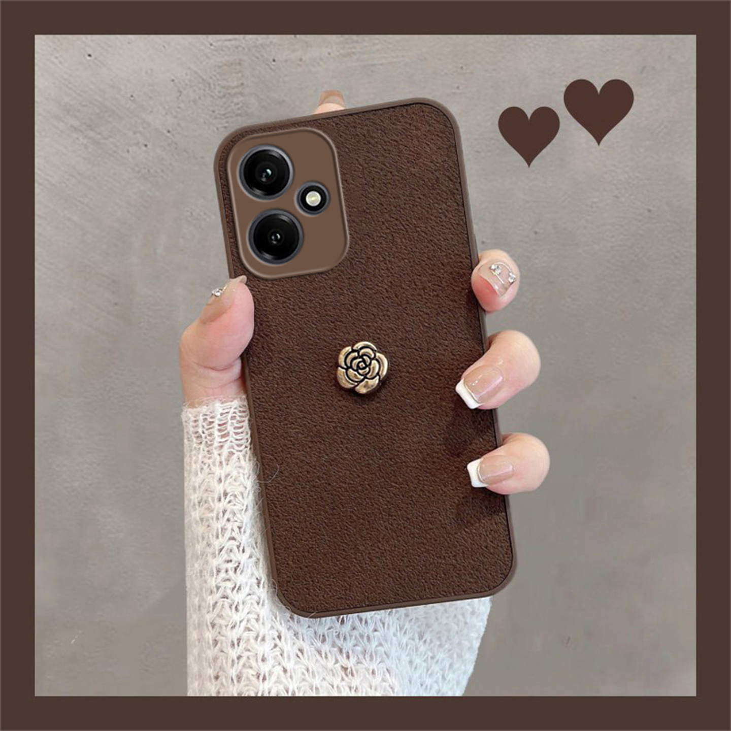 适用于华为荣耀400手机壳honor400pro月坑纹dnn-an00复古dnp-anoo新款女潮p400por立体卡通x400全包防摔四百 - 图1