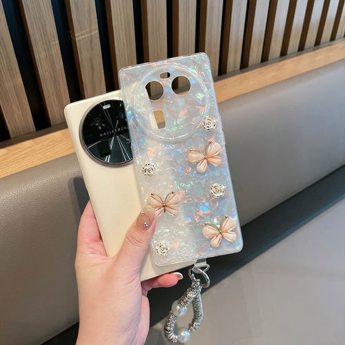 适用于oppofindx6手机壳oppofinx6pro透明pgfm10小清新pgem10蝴蝶立体find x6创意opx新款女oppofx防摔x6por - 图2