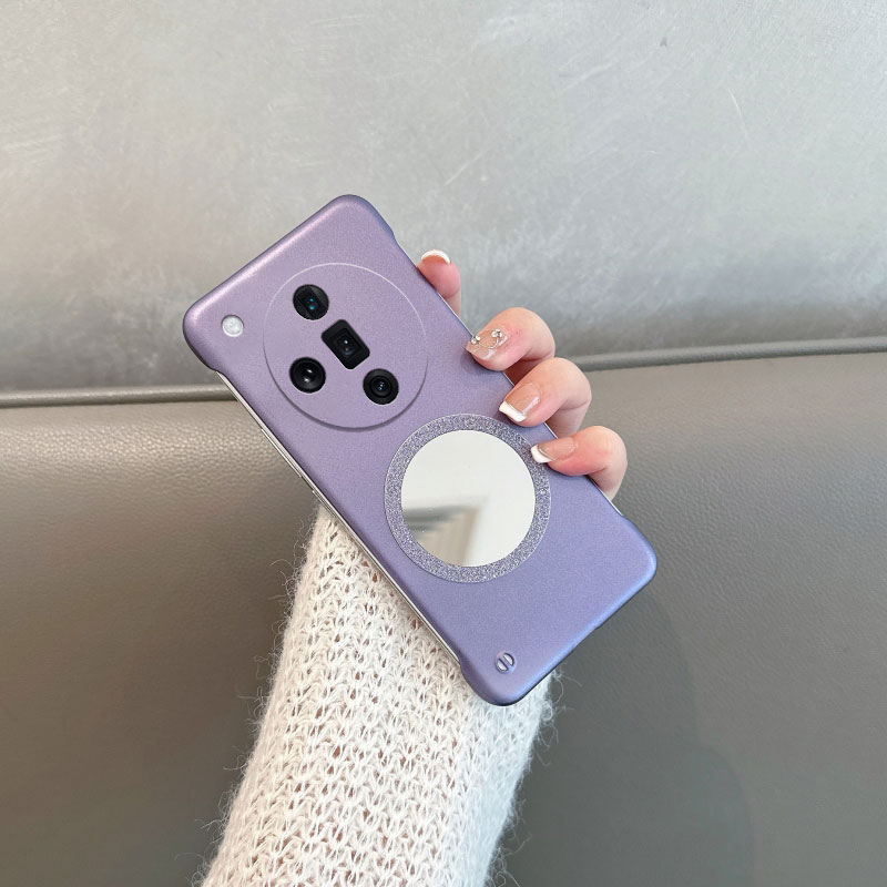 适用于oppofindx7手机壳find x7ultra无边框phz110半包oppox7u硬壳opx带镜子opopfindx超薄oppofandx新款女 - 图1