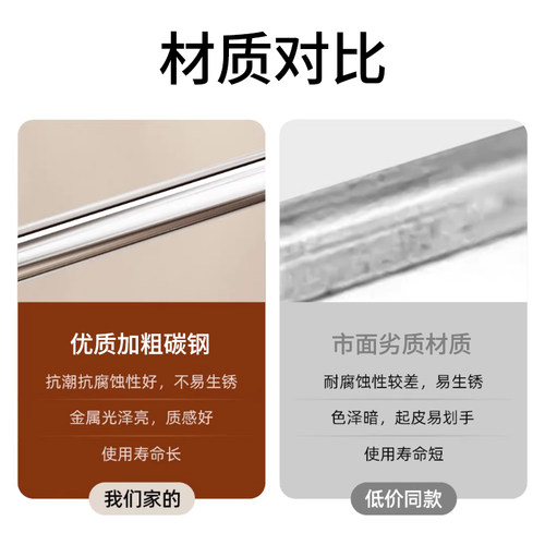 落地双杆高低展示架伸缩阳台晾衣架带轮家用移动折叠晾衣杆晒被子 - 图0