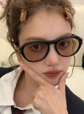 gm墨镜女欧美风复古椭圆猫眼高级