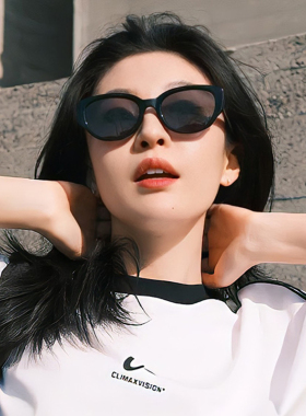 猫眼墨镜女款显脸小高级感方圆脸