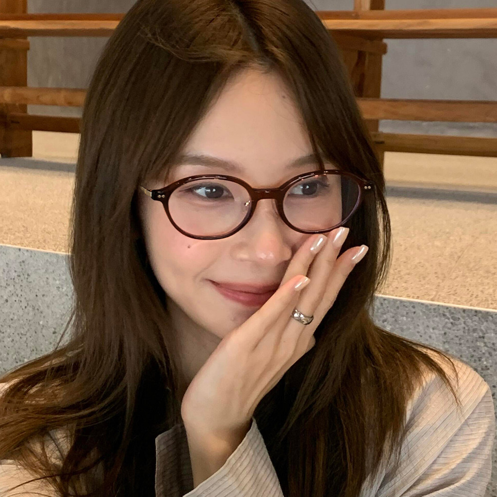 复古书呆子眼镜近视女可配度数素颜冷茶色椭圆小框眼睛框架防蓝光,淘宝优惠券,粉丝福利购,淘宝优惠卷