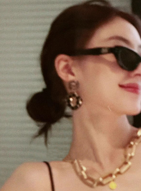 gm猫眼墨镜女防晒高级感潮酷复古