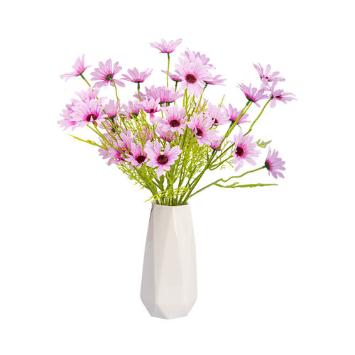 洋甘菊仿真花小雏菊假花春游拍照摄影道具家居客厅装饰花绢花摆件 - 图3