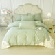 Light luxury style 180-piece cotton pure cotton embroidery four-piece set