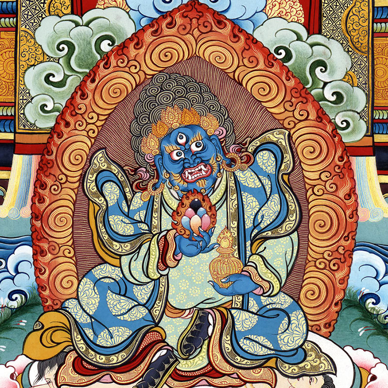 药师佛|药师七佛|八大药师佛唐卡佛堂客厅玄关高品质装饰挂画 - 图3