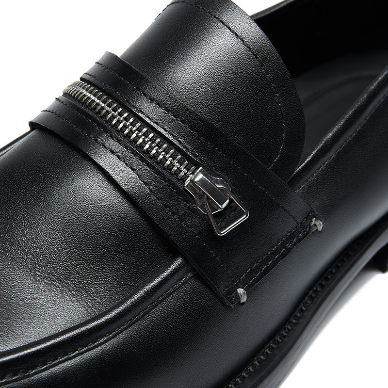 WHIMNOTION 「拉链便士乐福」进口头层牛皮经典乐福皮鞋 内里羊皮,淘宝优惠券,粉丝福利购,淘宝优惠卷