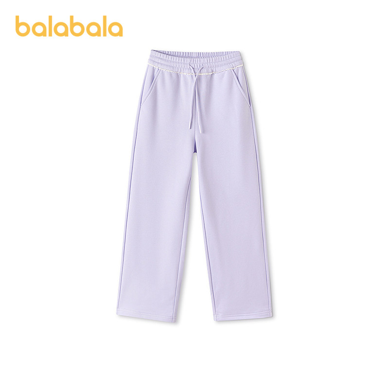 巴拉巴拉女童裤子中大童运动裤春装2026新款童装儿童直筒裤卫裤潮,淘宝优惠券,粉丝福利购,淘宝优惠卷